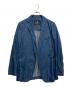 Aquascutum（アクアスキュータム）の古着「2Bコットンテーラードジャケット」｜ブルー