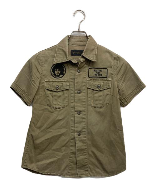 Hysteric Glamour（ヒステリックグラマー）Hysteric Glamour (ヒステリックグラマー) THE DOORS バンドボーイスカウトシャツ グリーン サイズ:FREEの古着・服飾アイテム