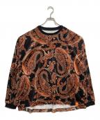 TIGHTBOOTH PRODUCTIONタイトブースプロダクション）の古着「Paisley Velor Long Sleeve」｜ブラック