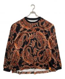 TIGHTBOOTH PRODUCTION（タイトブースプロダクション）の古着「Paisley Velor Long Sleeve」｜ブラック