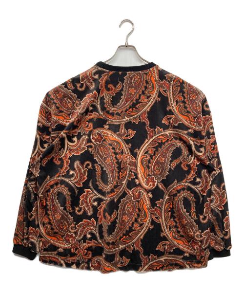 TIGHTBOOTH PRODUCTION（タイトブースプロダクション）TIGHTBOOTH PRODUCTION (タイトブースプロダクション) Paisley Velor Long Sleeve ブラック サイズ:Lの古着・服飾アイテム