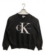 Calvin Klein Jeansカルバンクラインジーンズ）の古着「ロゴスウェット」｜ブラック