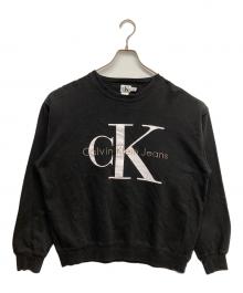 Calvin Klein Jeans（カルバンクラインジーンズ）の古着「ロゴスウェット」｜ブラック