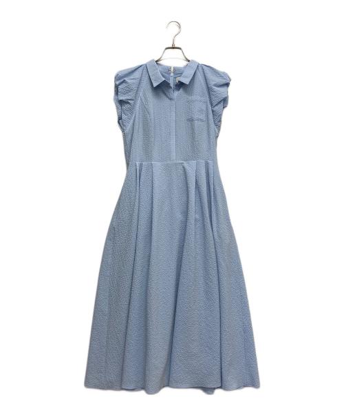 CELFORD（セルフォード）CELFORD (セルフォード) バルーンスリーブシャツワンピース ブルー サイズ:38の古着・服飾アイテム