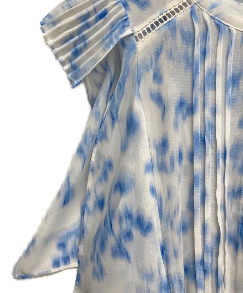 Snidel（スナイデル）Snidel (スナイデル) Susヘアラインフラワープリントワンピース ブルー サイズ:1の古着・服飾アイテム