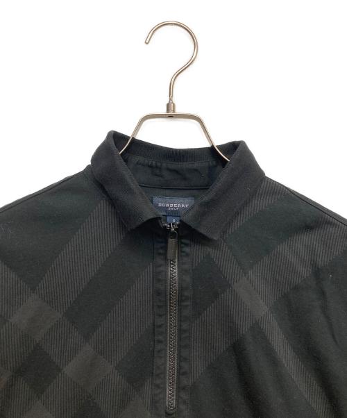 BURBERRY GOLF（バーバリーゴルフ）BURBERRY GOLF (バーバリーゴルフ) ハーフジップポロシャツ ブラック サイズ:3の古着・服飾アイテム