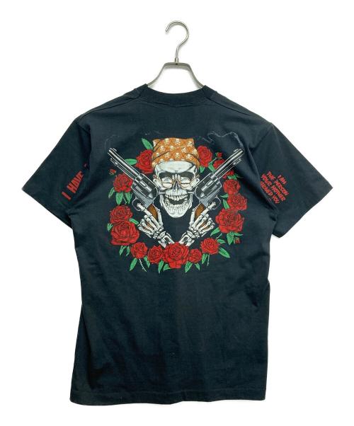 FRUIT OF THE LOOM（フルーツオブザルーム）FRUIT OF THE LOOM (フルーツオブザルーム) AMERICAN BY BIRTH-プリントTシャツ ブラック サイズ:Lの古着・服飾アイテム