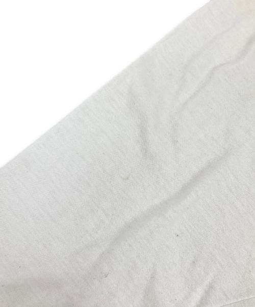 USED（ユーズド）USED (ユーズド) THE WOO-プリントラグランカットソー ホワイト×ブラック サイズ:Lの古着・服飾アイテム