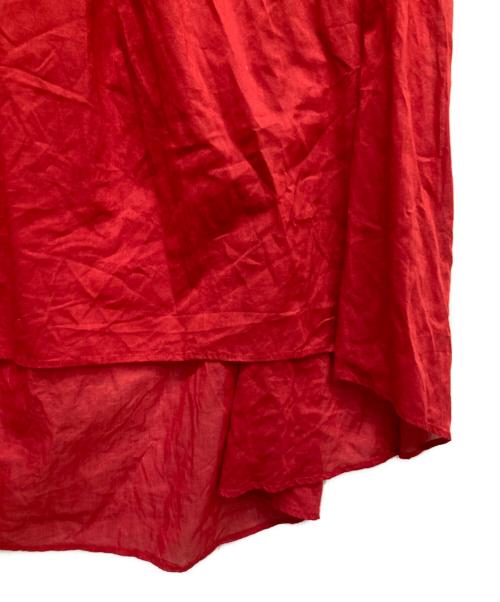 ne quittez pas（ヌキテパ）ne quittez pas (ヌキテパ) コットンノースリーブワンピース レッド サイズ:-の古着・服飾アイテム