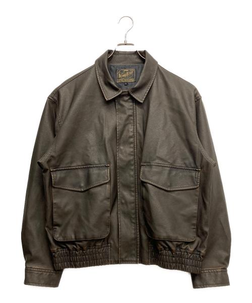 BEAMS HEART（ビームスハート）BEAMS HEART (ビームスハート) エコレザージャケット ブラウン サイズ:Lの古着・服飾アイテム