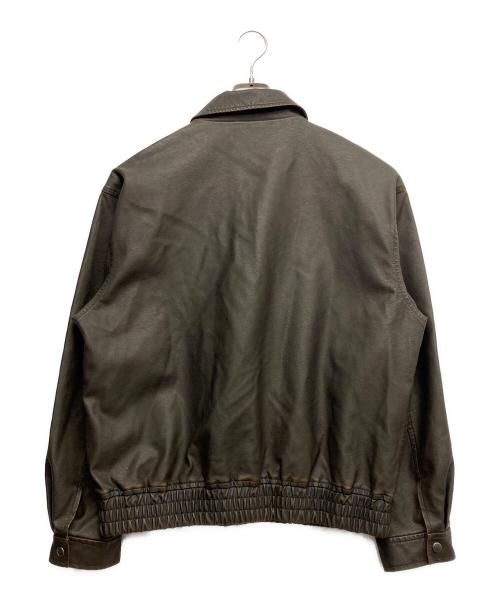 BEAMS HEART（ビームスハート）BEAMS HEART (ビームスハート) エコレザージャケット ブラウン サイズ:Lの古着・服飾アイテム