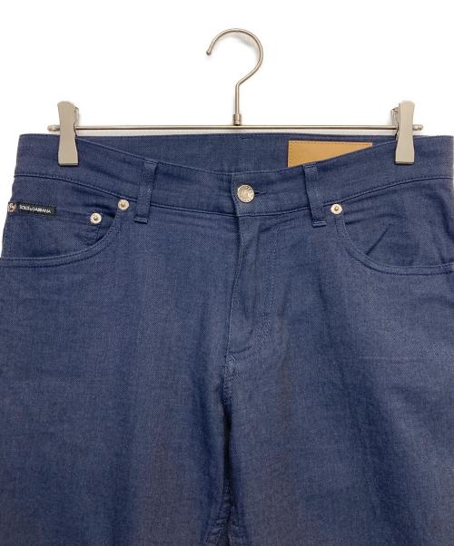 DOLCE & GABBANA（ドルチェ＆ガッバーナ）DOLCE & GABBANA (ドルチェ＆ガッバーナ) ストレッチパンツ ブルー サイズ:46の古着・服飾アイテム