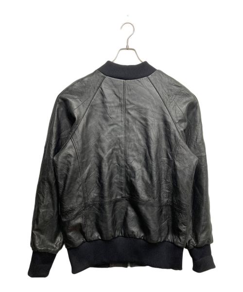 古着（フルギ）古着 (フルギ) OLDレザーボンバージャケット ブラック サイズ:46の古着・服飾アイテム