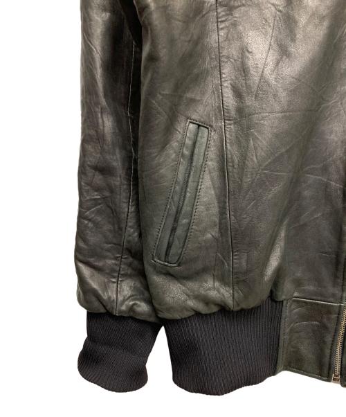 古着（フルギ）古着 (フルギ) OLDレザーボンバージャケット ブラック サイズ:46の古着・服飾アイテム