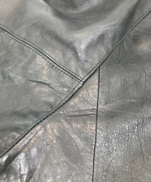 古着（フルギ）古着 (フルギ) OLDレザーボンバージャケット ブラック サイズ:46の古着・服飾アイテム