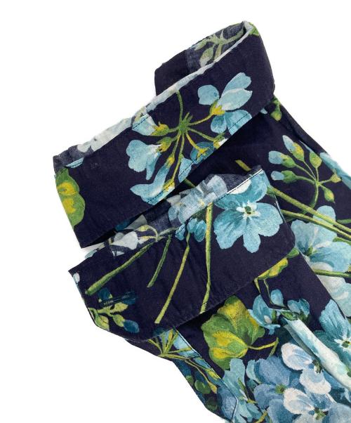 GUCCI（グッチ）GUCCI (グッチ) フラワープリントL/Sシャツ ブルー サイズ:40の古着・服飾アイテム