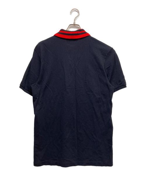 GUCCI（グッチ）GUCCI (グッチ) フロント刺繍S/Sポロシャツ ブルー サイズ:XXXLの古着・服飾アイテム