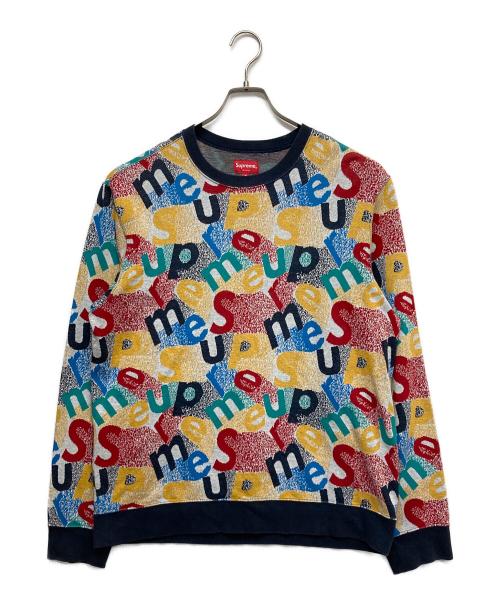 SUPREME（シュプリーム）Supreme (シュプリーム) Scatter Text Crewneck レッド サイズ:Mの古着・服飾アイテム