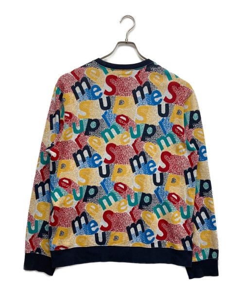 SUPREME（シュプリーム）Supreme (シュプリーム) Scatter Text Crewneck レッド サイズ:Mの古着・服飾アイテム