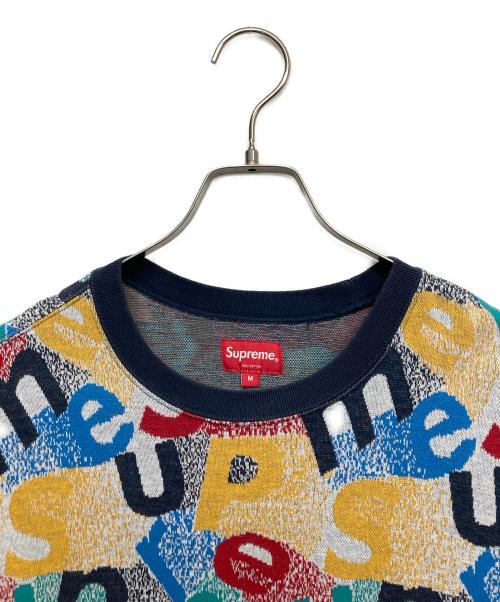 SUPREME（シュプリーム）Supreme (シュプリーム) Scatter Text Crewneck レッド サイズ:Mの古着・服飾アイテム