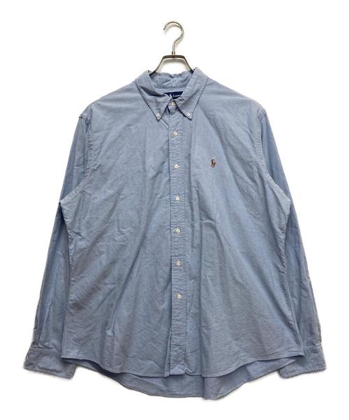 RALPH LAUREN（ラルフローレン）RALPH LAUREN (ラルフローレン) カスタムフィットボタンダウンシャツ ブルー サイズ:XXLの古着・服飾アイテム