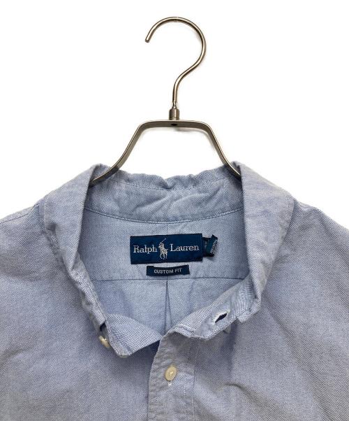 RALPH LAUREN（ラルフローレン）RALPH LAUREN (ラルフローレン) カスタムフィットボタンダウンシャツ ブルー サイズ:XXLの古着・服飾アイテム