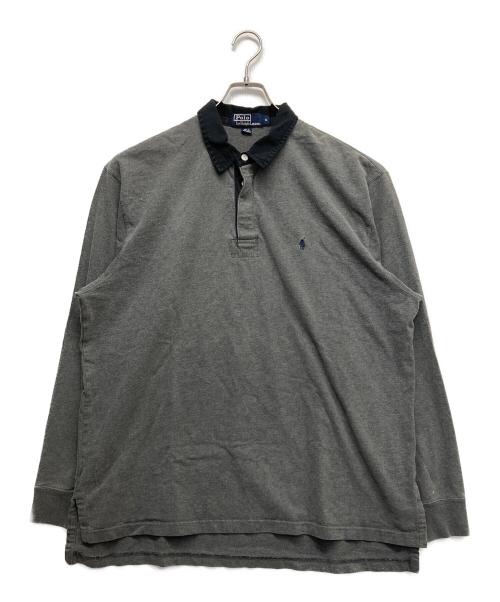 RALPH LAUREN（ラルフローレン）RALPH LAUREN (ラルフローレン) 長袖ポロシャツ グレー サイズ:XLの古着・服飾アイテム