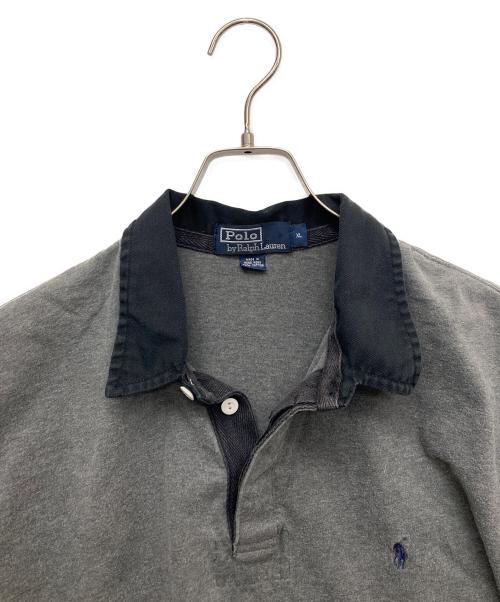 RALPH LAUREN（ラルフローレン）RALPH LAUREN (ラルフローレン) 長袖ポロシャツ グレー サイズ:XLの古着・服飾アイテム