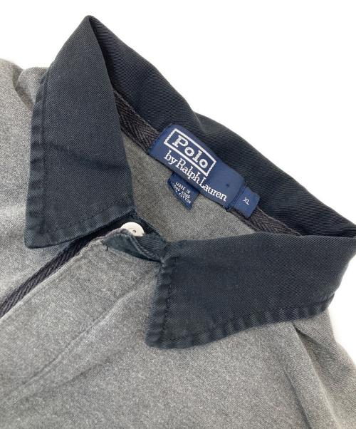 RALPH LAUREN（ラルフローレン）RALPH LAUREN (ラルフローレン) 長袖ポロシャツ グレー サイズ:XLの古着・服飾アイテム