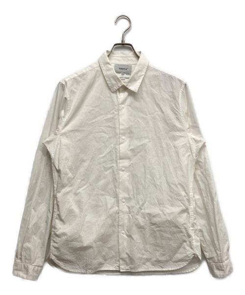 YAECA（ヤエカ）YAECA (ヤエカ) コンフォートシャツ ワイドスクエア ホワイト サイズ:Lの古着・服飾アイテム