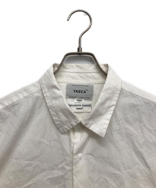 YAECA（ヤエカ）YAECA (ヤエカ) コンフォートシャツ ワイドスクエア ホワイト サイズ:Lの古着・服飾アイテム