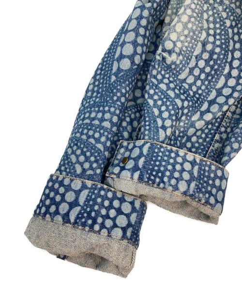 LOUIS VUITTON（ルイ ヴィトン）LOUIS VUITTON (ルイ ヴィトン) 草間彌生 (クサマヤヨイ) YK Zipup Denim Bluzon Dot インディゴ サイズ:48の古着・服飾アイテム