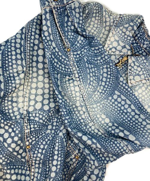 LOUIS VUITTON（ルイ ヴィトン）LOUIS VUITTON (ルイ ヴィトン) 草間彌生 (クサマヤヨイ) YK Zipup Denim Bluzon Dot インディゴ サイズ:48の古着・服飾アイテム