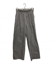 JOURNAL STANDARD（ジャーナルスタンダード）の古着「リネンナイロンストレッチワイドパンツ」｜ライトグレー