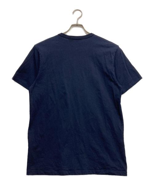 maison kitsune（メゾンキツネ）MAISON KITSUNE (メゾンキツネ) フォックスヘッド レギュラー Tシャツ ネイビー サイズ:Mの古着・服飾アイテム