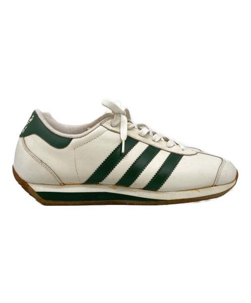 adidas（アディダス）adidas (アディダス) ローカットスニーカー グリーン×ホワイト サイズ:25の古着・服飾アイテム