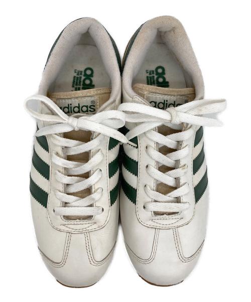 adidas（アディダス）adidas (アディダス) ローカットスニーカー グリーン×ホワイト サイズ:25の古着・服飾アイテム