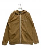 OLD STUSSYオールドステューシー）の古着「ストックロゴジップパーカー」｜ブラウン