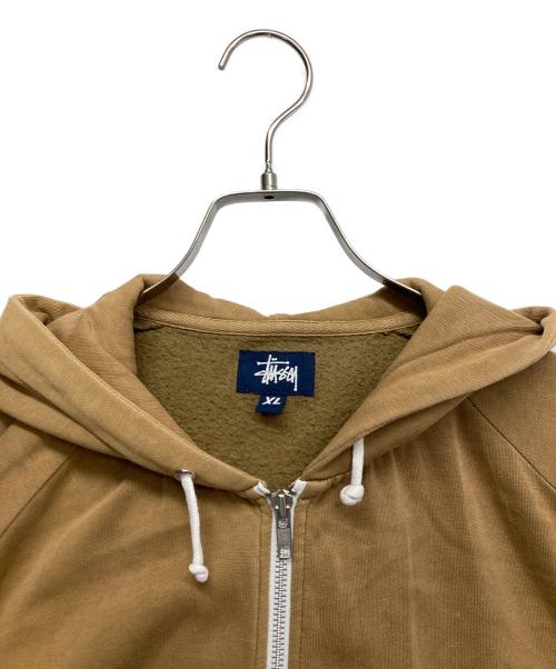 OLD STUSSY（オールドステューシー）OLD STUSSY (オールドステューシー) ストックロゴジップパーカー ブラウン サイズ:XLの古着・服飾アイテム