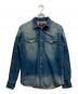 RRL（ダブルアールエル）の古着「デニムウエスタンシャツ」｜ブルー