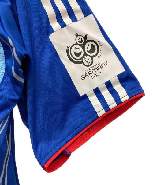 adidas（アディダス）adidas (アディダス) ゲームシャツ ブルー サイズ:XLの古着・服飾アイテム