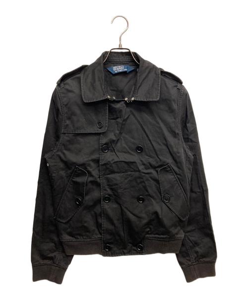POLO RALPH LAUREN（ポロ・ラルフローレン）POLO RALPH LAUREN (ポロ・ラルフローレン) ショートダブルジャケット ブラック サイズ:Mの古着・服飾アイテム