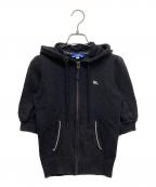 BURBERRY BLUE LABELバーバリー ブルー レーベル）の古着「半袖パーカー」｜ブラック
