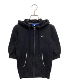 BURBERRY BLUE LABEL（バーバリー ブルー レーベル）の古着「半袖パーカー」｜ブラック