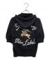BURBERRY BLUE LABEL (バーバリー ブルー レーベル) 半袖パーカー ブラック サイズ:38：5000円