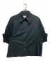 Vivienne Westwood RED LABEL（ヴィヴィアンウエストウッドレッドレーベル）の古着「パフスリーブワイドカラーシャツ」｜ネイビー