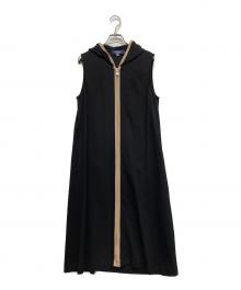 M'S GRACY（エムズグレイシー）の古着「ラインジレワンピース」｜ベージュ×ブラック