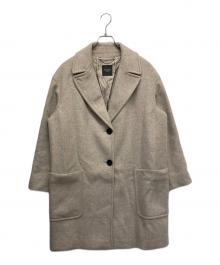 WEEKEND Max Mara（ウィークエンド マックスマーラ）の古着「ワイドカラーウールコート」｜ベージュ