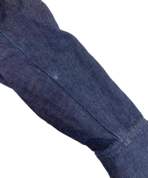 GUCCI（グッチ）GUCCI (グッチ) Lace-trimmed denim dress インディゴ サイズ:40の古着・服飾アイテム