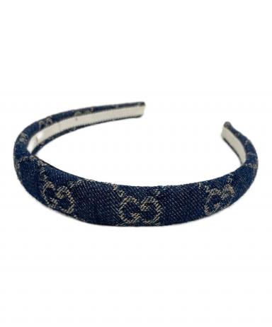 中古・古着通販】GUCCI (グッチ) エコ ウォッシュドデニム ヘアバンド